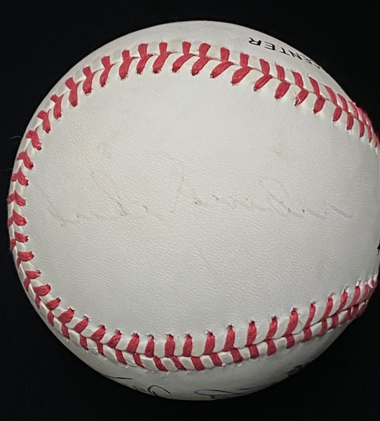 HOFer Signed ONL Baseball - Mickey Mantle, Willie Mays, Duke Snider, Johnny Bench, Tom Seaver (JSA LOA)