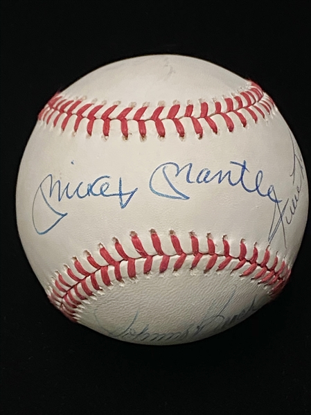 HOFer Signed ONL Baseball - Mickey Mantle, Willie Mays, Duke Snider, Johnny Bench, Tom Seaver (JSA LOA)