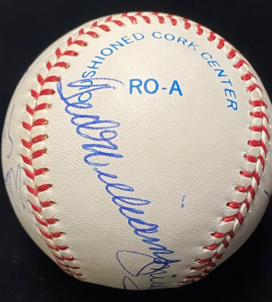 500 HR Signed Baseball (8 Signatures) - Mickey Mantle, Ted Williams, Willie Mays, Mathews, Banks, Jackson, F. Robinson, McCovey