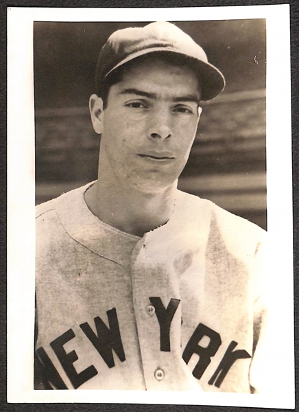 1940s Joe DiMaggio 5x7 Type 2 Photo from George Burke/George Brace