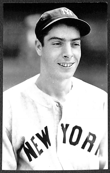 Lot of (2) 1950s-1960s Joe DiMaggio Real Photo Postcards Off Original Negatives (From George Burke/George Brace)