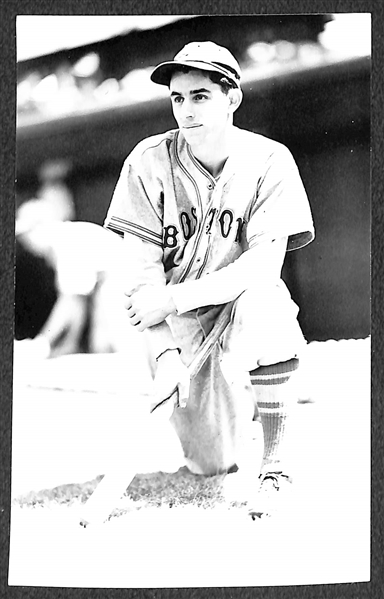 Lot of (3) 1950s-1960s Real Photo Postcards Off Original Negatives - Joe, Dom, and Vince DiMaggio (From George Burke/George Brace).