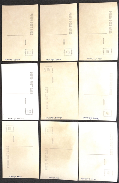 Lot of (63) 1950s-1960s Yankees Real Photo Postcards Off Original Negatives - w. McCarthy, (2) Gomez, (2) Rolfe, + (From George Burke/George Brace)