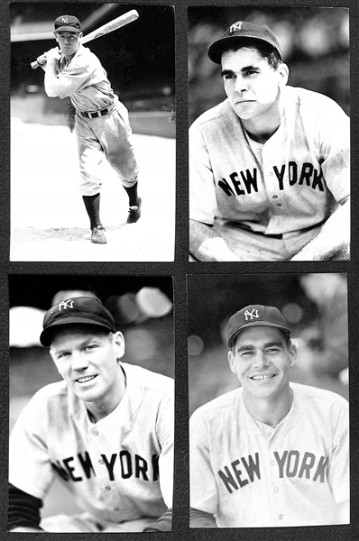 Lot of (63) 1950s-1960s Yankees Real Photo Postcards Off Original Negatives - w. McCarthy, (2) Gomez, (2) Rolfe, + (From George Burke/George Brace)