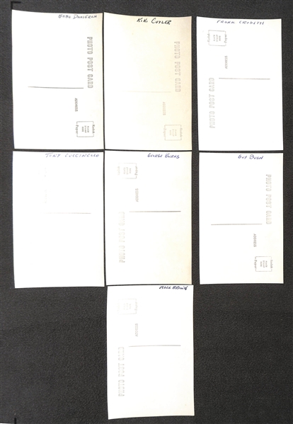 Lot of (80) 1950s-1960s Baseball Real Photo Postcards Off Original Negatives - w. Kiki Cuyler, Dahlgren, Mace Brown, Crosetti, + (From George Burke/George Brace)