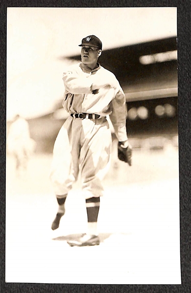 Lot of (2) 1950s-1960s Walter Johnson Real Photo Postcards Off Original Negatives (From George Burke/George Brace)