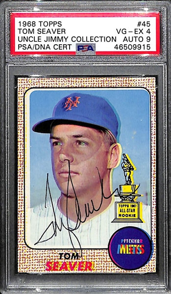 1968 Topps Tom Seaver #45 PSA 4 (Autograph Grade 9)