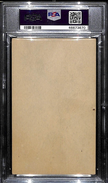 1926-1929 Exhibits Jimmy (Jimmie) Foxx Rookie Postcard - Blank Back - PSA 1