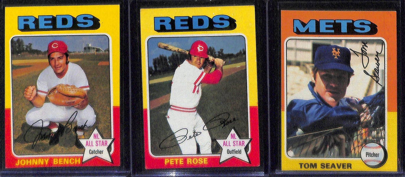 1975 Topps Baseball Card Complete Set (Mostly VG-EX+ Condition) 