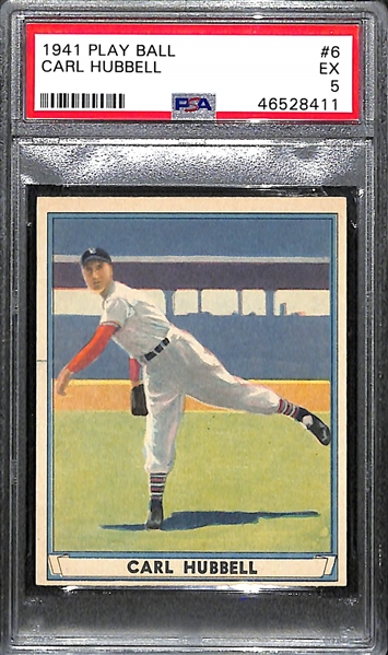 1941 Play Ball Carl Hubbell #6 PSA 5