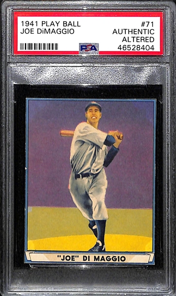 1941 Play Ball Joe DiMaggio #71 PSA Authentic Altered