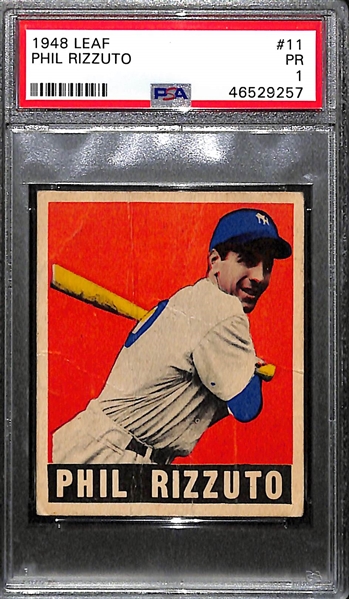 1948 Leaf Phil Rizzuto #11 PSA 1