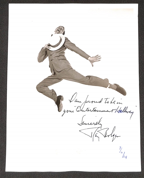 Ray Bolger (d. 1987, Played the Scarecrow in Wizard of Oz) Signed Vintage 8x10 Photo - PSA/DNA Letter of Authenticity