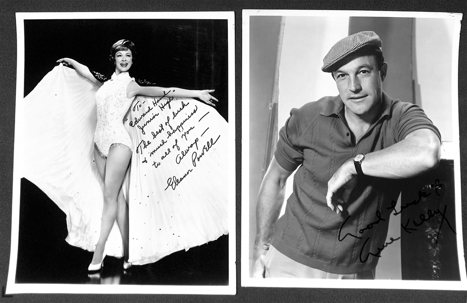 Gene Kelly (d. 1996) & Eleanor Powell (d. 1982) Signed Vintage 8x10 Photos - Both w. PSA/DNA COAs