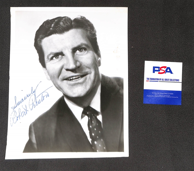 Robert Preston (d. 1987 - Prof. Harlon Hill in Music Man) Signed 8x10 - PSA/DNA COA