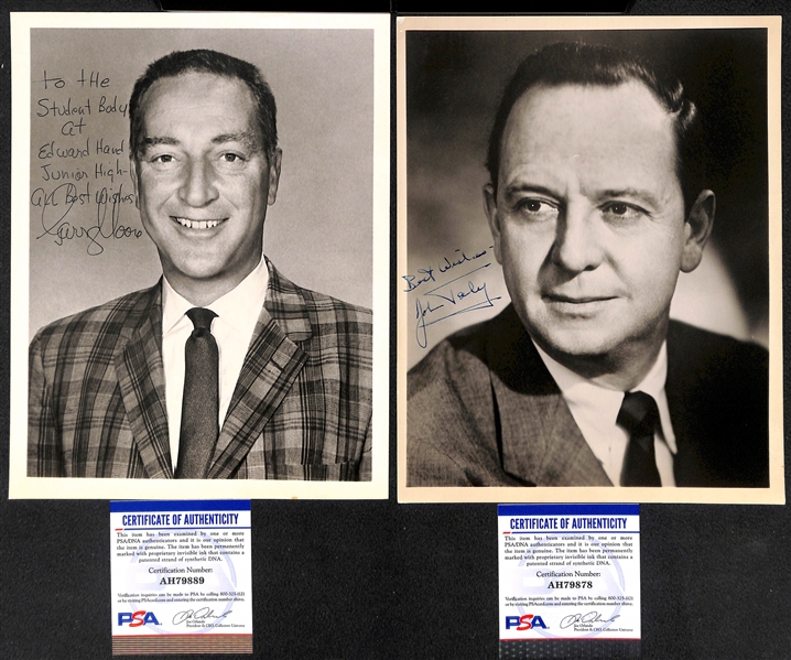Radio/TV Signed Photo Lot (6) - Edgar Bergen (Charlie McCarthy), Perry Como, Garry Moore, John Charles Daly, Ted Mack, Art Linkletter- w. PSA/DNA COAs
