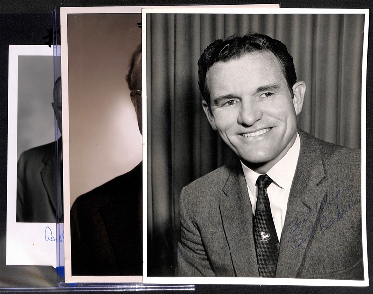 Olympic-Related Signed Photo Lot - Avery Brundage (IOC Pres. 1952-1972, d. 1975) Asa S. Bushnell (d. 1975), Bob Richards (Pole Vaulter) - w. PSA/DNA COAs