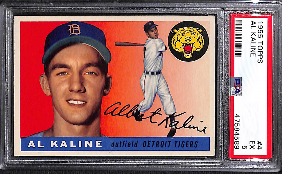 1955 Topps Al Kaline #4 Graded PSA 5