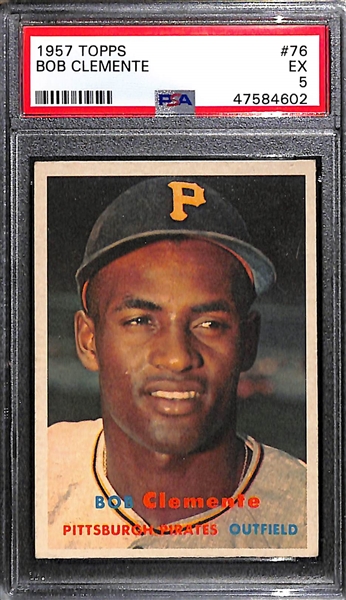 1957 Topps Bob Clemente #76 Graded PSA 5