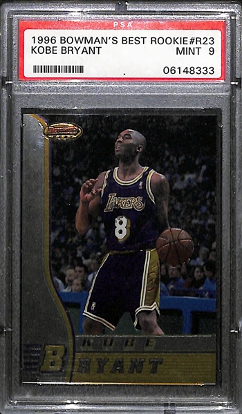 1996-97 Bowman's Best Kobe Bryant Rookie #R23 Graded PSA 9