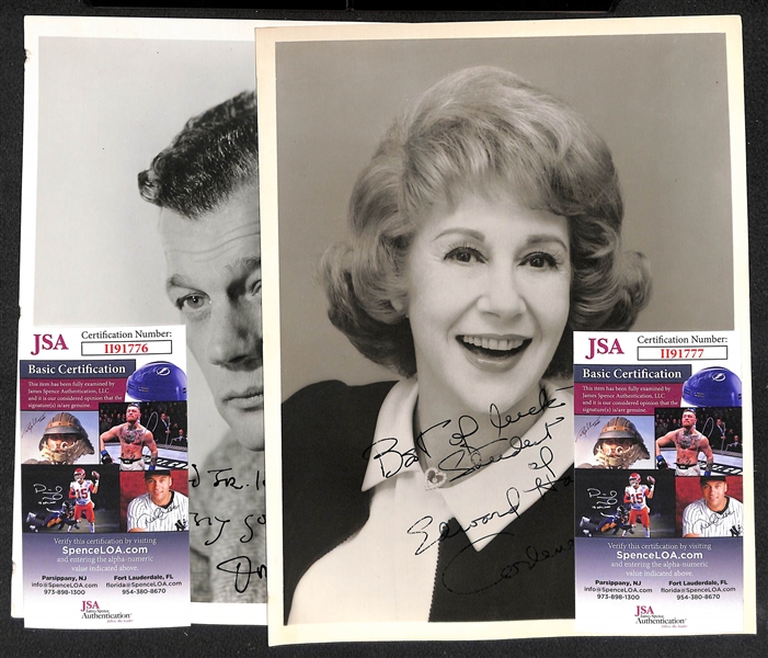 Arlene Francis and Joseph Cotten Signed 8x10 Photos (JSA COAs)