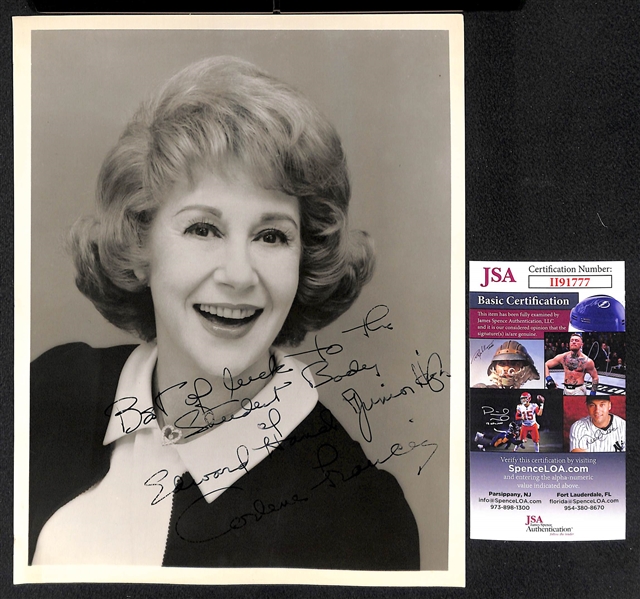 Arlene Francis and Joseph Cotten Signed 8x10 Photos (JSA COAs)