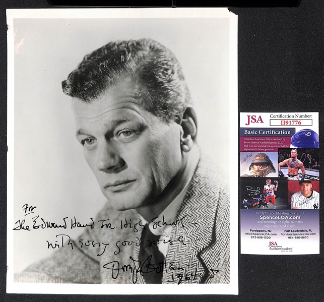Arlene Francis and Joseph Cotten Signed 8x10 Photos (JSA COAs)