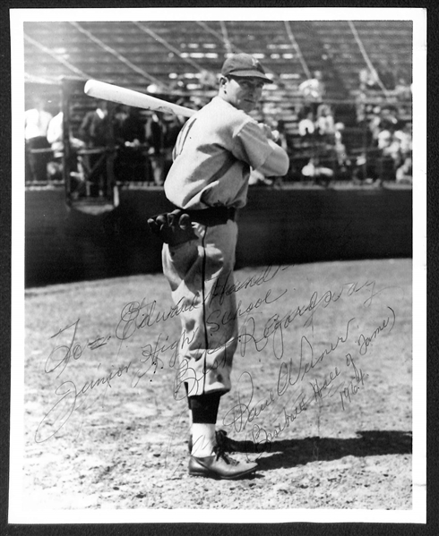 Paul Waner (HOF - d. 1965) Signed 8x10 Photo - PSA/DNA Letter of Authenticity