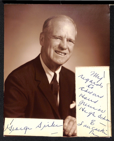 George Sisler Cut Signature - PSA/DNA