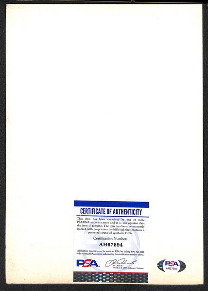 Earl Warren (d. 1974) Warren Commission Lead & 14th Chief Justice of US - Signed 7x10 Photo - PSA/DNA COA