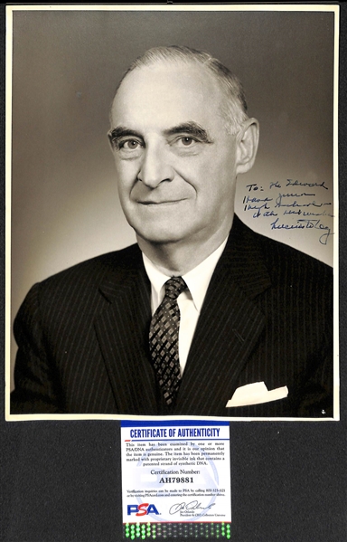 4-Star General Lucius Clay (d. 1978) - Administrator of Occupied Germany after WW2 - Signed 8x10 Photo - PSA/DNA COA.