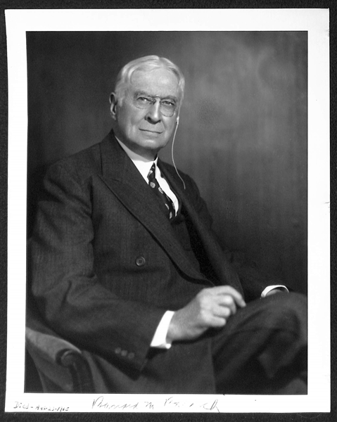 Bernard Baruch (d. 1965) - Presidential Adviser- Signed 8x10 Photo - PSA/DNA Letter of Authenticity
