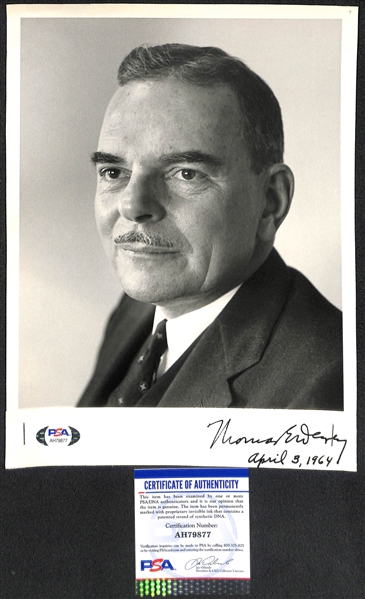 Political Autographs - Margaret Chase Smith (d. 1973, 1964 Rep. President Nominee), Edmund G. Pat Brown (d. 1996, CA Governor 1959-1967) & Thomas E. Dewey (d. 1971 - the 1944 & 1948 Rep....