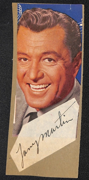 Lot of (9) Sports and Entertainment Autographs Inc. 3 Hockey HOFer (Bill Gadsby, M. Goulet, Bob Clarke) and Ron Murphy, L. Popein, Birdie Tebbetts, Ned Garver) - Includes JSA Auction LOA