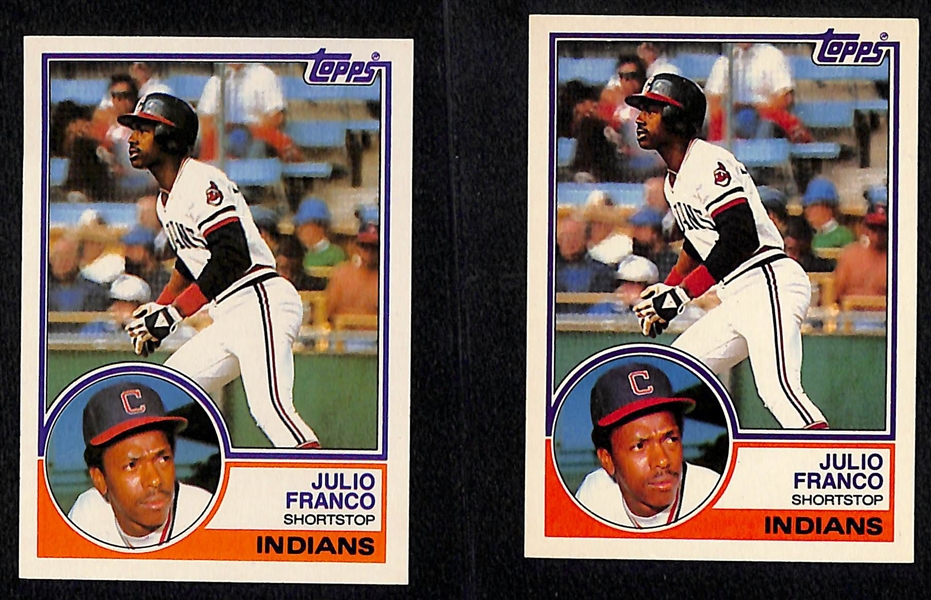 Lot of (49) Baseball Rookies from 1983-1984 - (6) Gwynn,  (10) Sandberg, (8) Mattingly, (9) Boggs, (14) Strawberry, (2) J. Franco