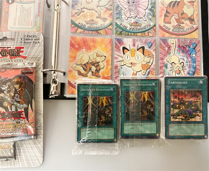 Nice lot of Gaming Cards w. Pokemon, Yu-Gi-Oh! and Magic - Inc. (2) 1997 Pocket Monsters Team Rocket Booster Packs!