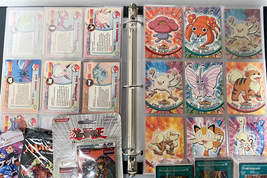 Nice lot of Gaming Cards w. Pokemon, Yu-Gi-Oh! and Magic - Inc. (2) 1997 Pocket Monsters Team Rocket Booster Packs!