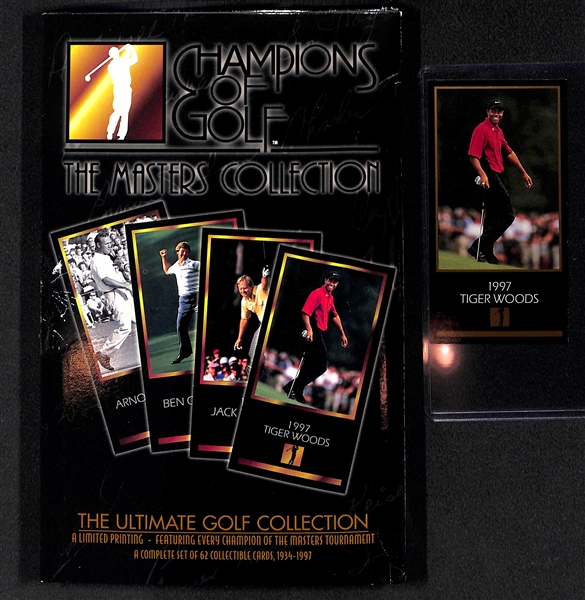 1997-98 Champions of Golf Opened Box w. Tiger Woods Rookie Card