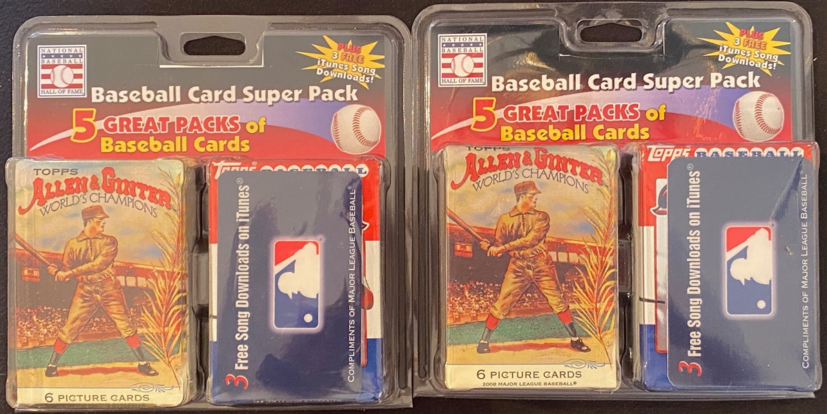 Lot of Baseball Collectibles From Uncle Jimmy Collection w. 1975 SPCC 42 Card Set, Unopened Packs, 9 Famous Slugger Mini Yearbooks, 1974 WS Bat Pens, Yankees Pins, +
