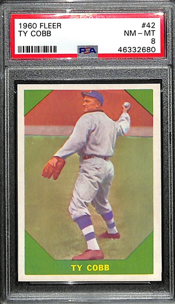 High-Quality 1960 Fleer Baseball (79) Base Card Complete Set PSA 8 Ty Cobb #42