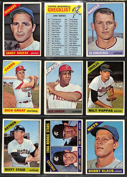 1966 Topps Baseball Near Complete Set (Missing Only 19 Cards)