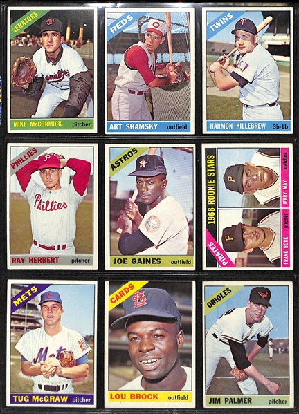 1966 Topps Baseball Near Complete Set (Missing Only 19 Cards)