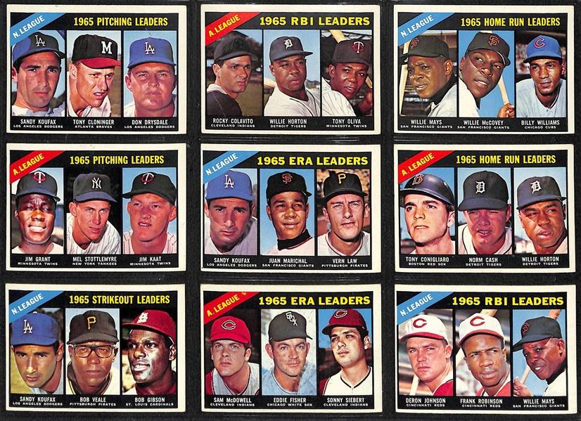 1966 Topps Baseball Near Complete Set (Missing Only 19 Cards)