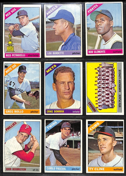 1966 Topps Baseball Near Complete Set (Missing Only 19 Cards)