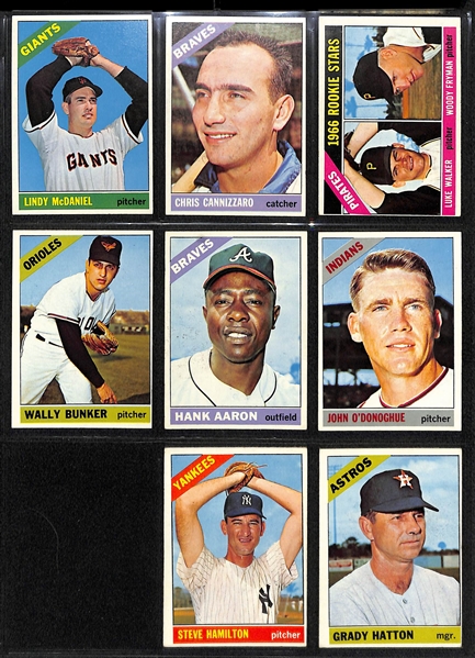 1966 Topps Baseball Near Complete Set (Missing Only 19 Cards)