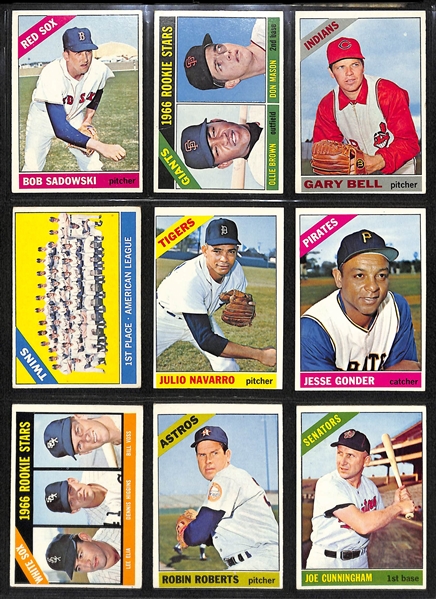 1966 Topps Baseball Near Complete Set (Missing Only 19 Cards)