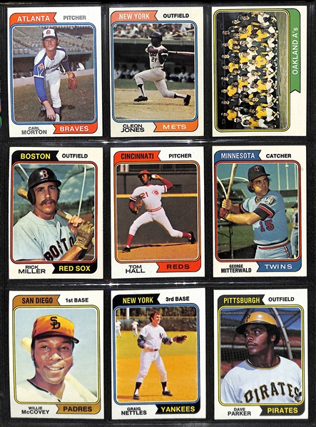 1974 Topps Baseball Card Complete Set (All 660 Cards!) w. 44 Card Traded Set