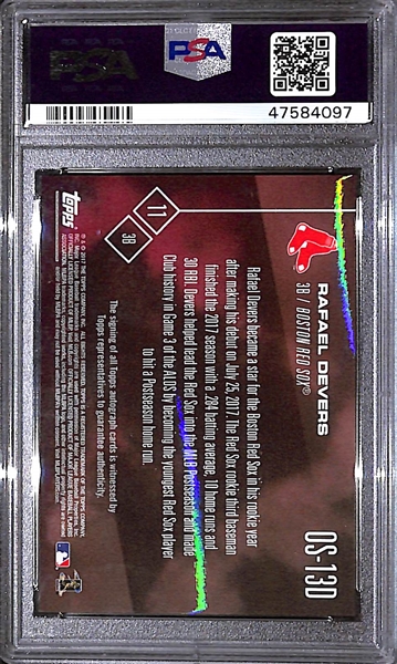 2017 Topps Now Call-Up Rafael Dever All-Star Rookie Autograph #ed 13/25 PSA 10 Gem Mint
