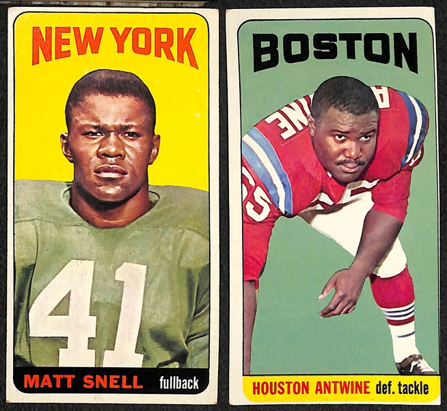 Lot of (10) 1965 Topps Football Cards w. Jack Kemp