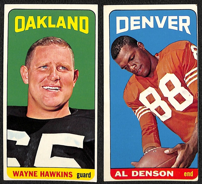Lot of (10) 1965 Topps Football Cards w. Jack Kemp